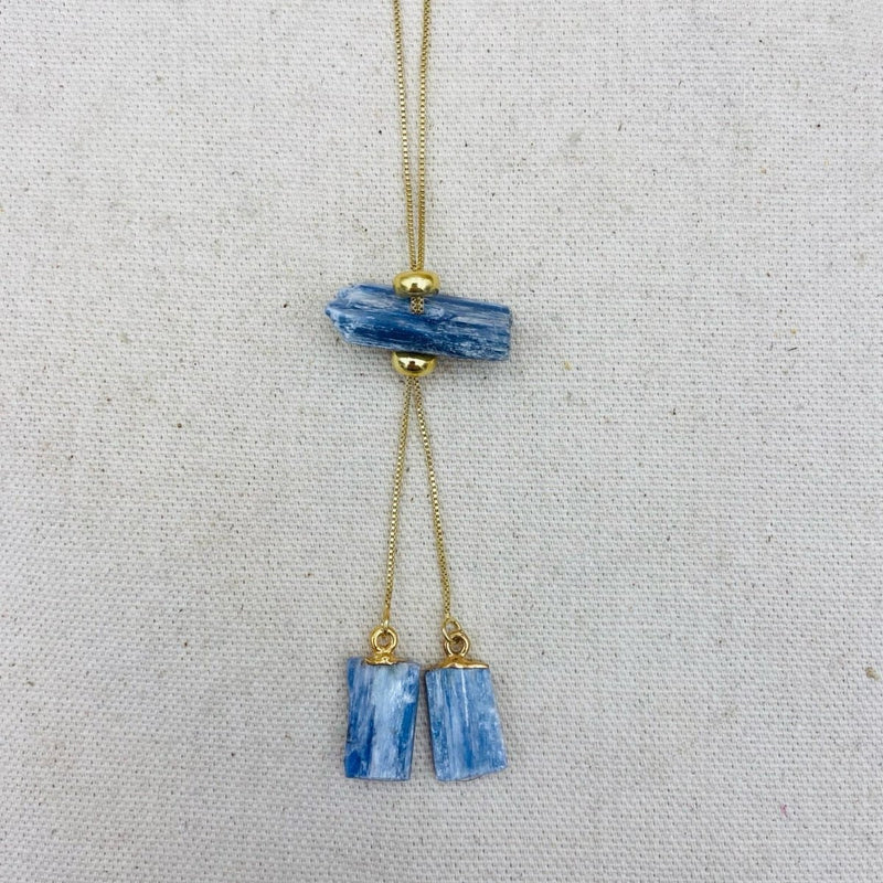 Blue Kyanite Intuition Necklace - East Meets West USA