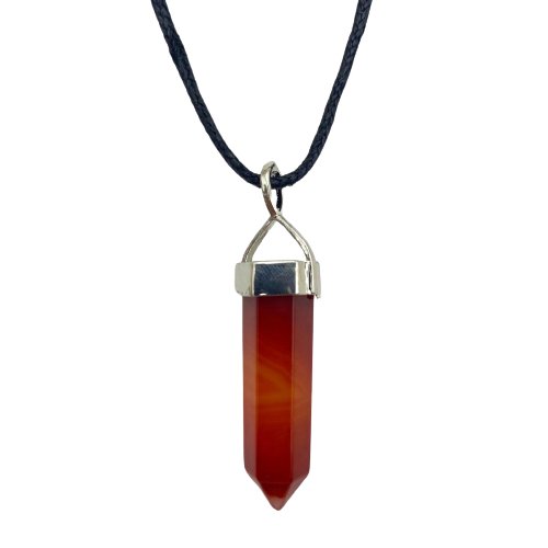 Carnelian Point Pendent Necklace