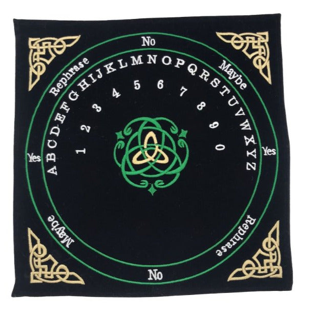 Celtic Embroided Velvet Pendulum Mat