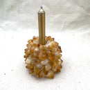 Citrine Cluster Candle Holder