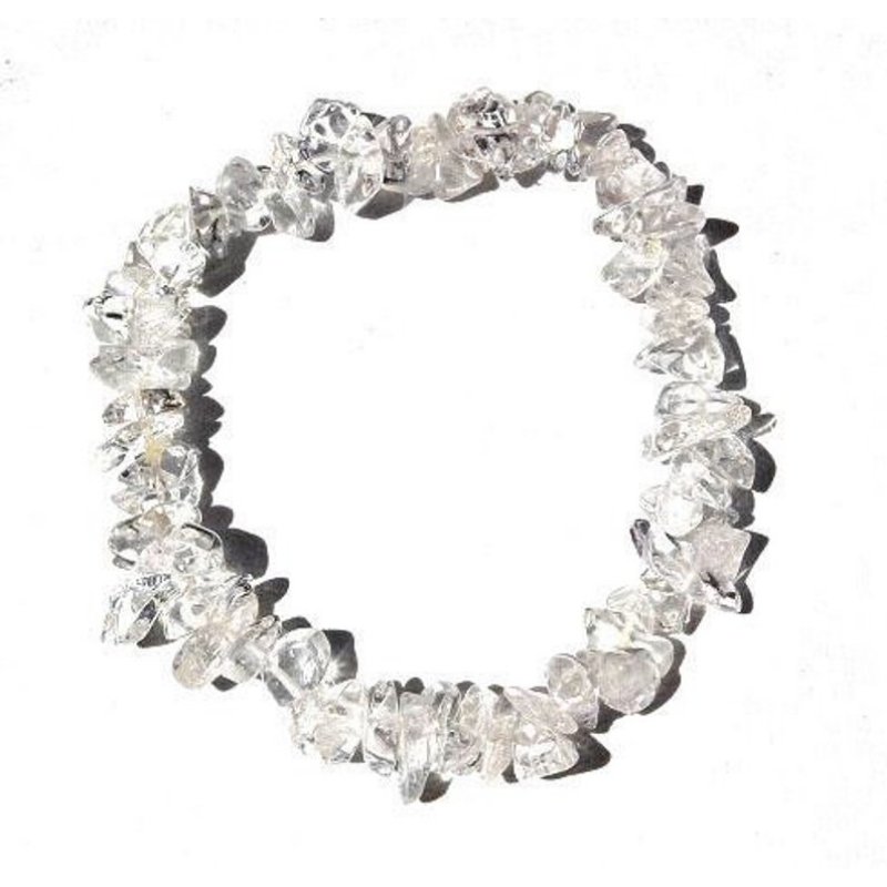 Clear Quartz Crystal Chip Bracelet for Amplification