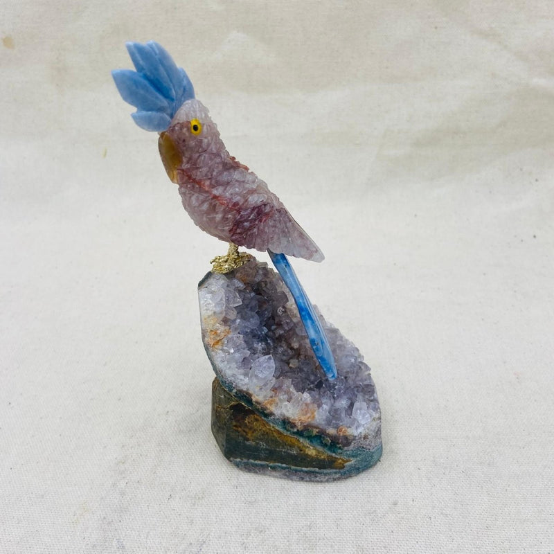 Cockatoo on Amethyst Figurine - East Meets West USA