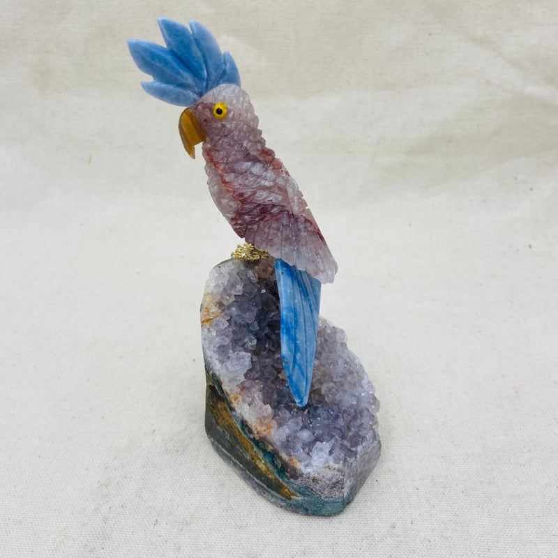 Cockatoo on Amethyst Figurine - East Meets West USA