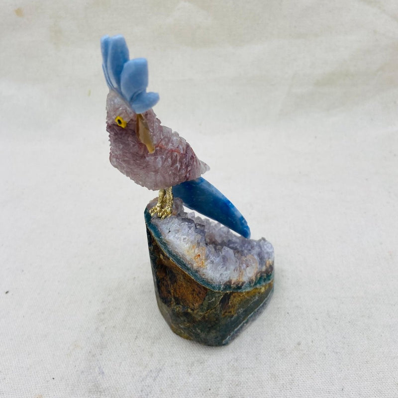 Cockatoo on Amethyst Figurine - East Meets West USA