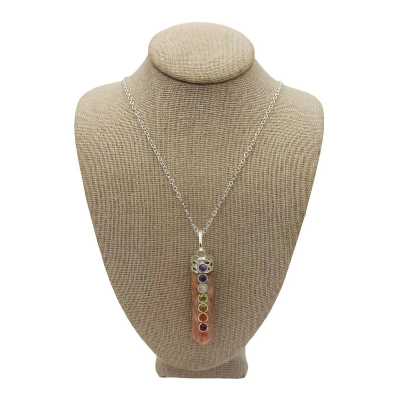 Crystal Chakra Pendent Necklace - East Meets West USA