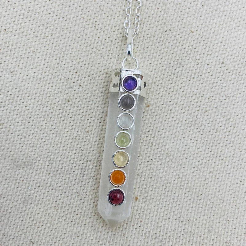 Crystal Chakra Pendent Necklace - East Meets West USA