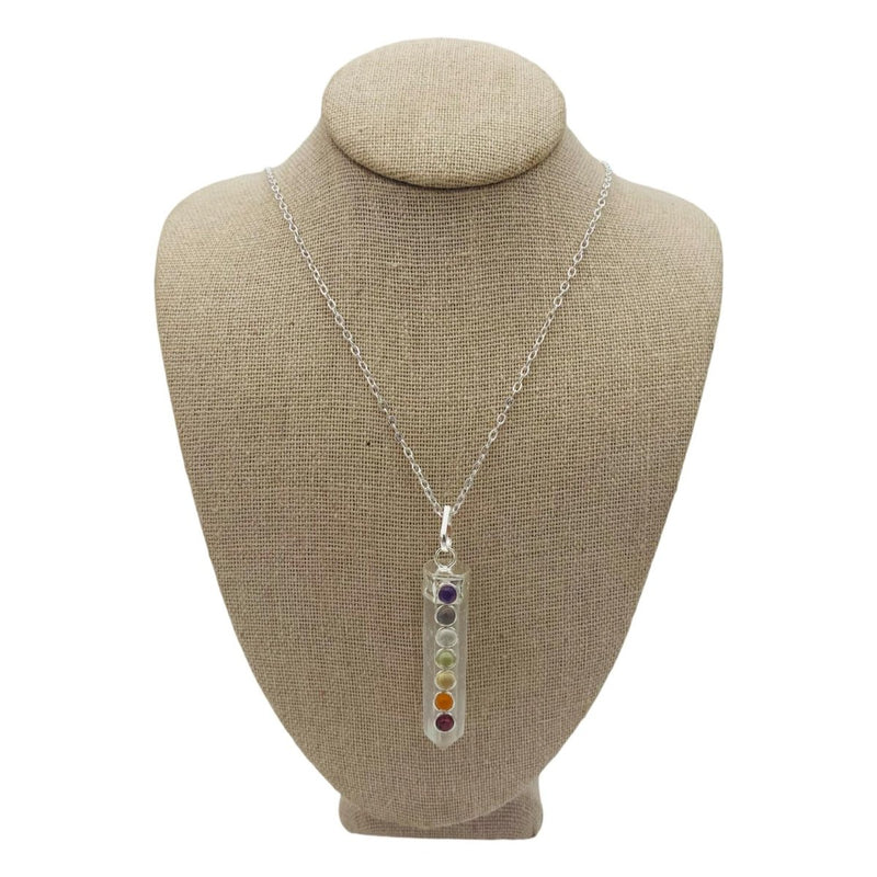 Crystal Chakra Pendent Necklace - East Meets West USA