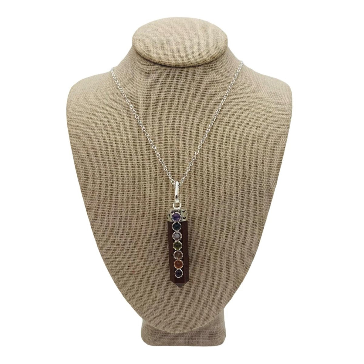 服/ファッション PeterStone: Chakra Silhouette Pendant Amazon.com: JADENOVA 7 Chakra Necklace Pendant Cone-shaped Energy