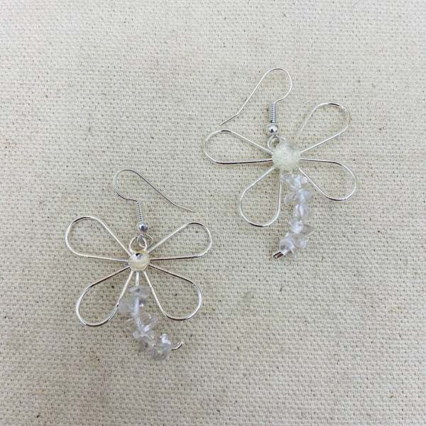 Crystal Chip Dragonfly Earrings - East Meets West USA