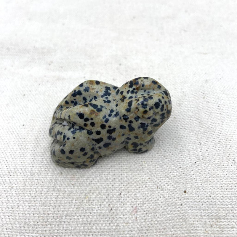 Dalmation Jasper Crystal Toad