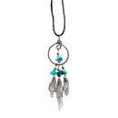 Dream Catcher Clear Quartz Necklace