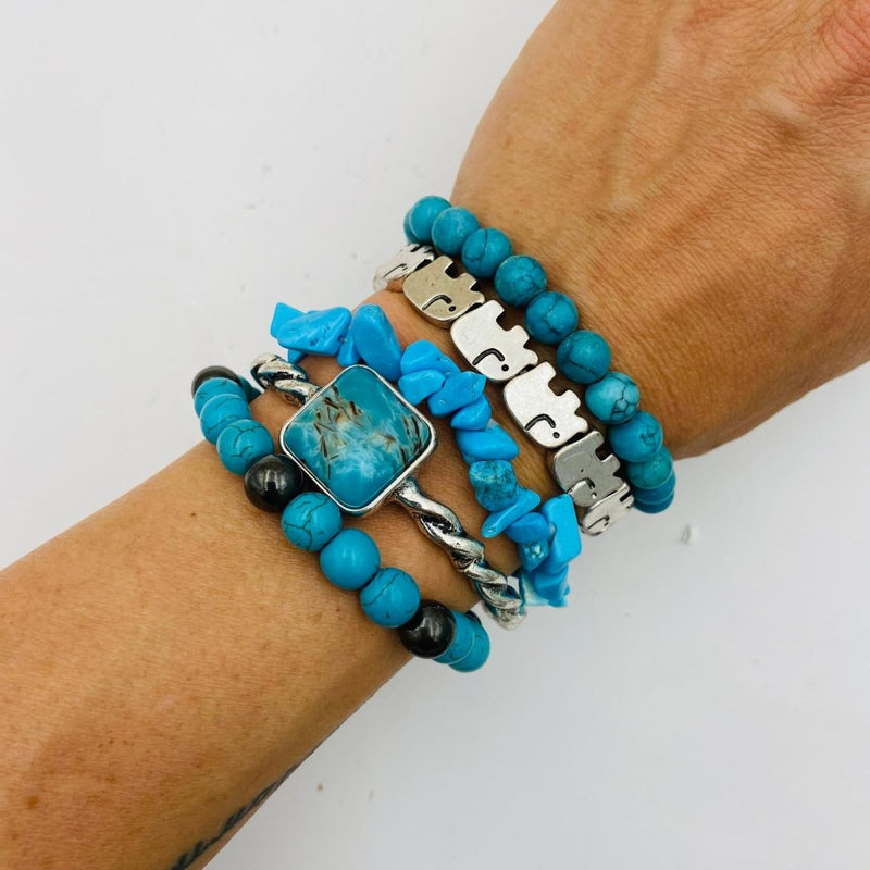 Elephant Spirit Bracelet Stack - East Meets West USA