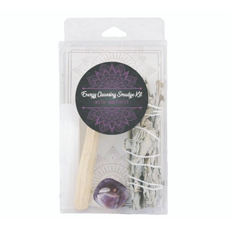 Energy Cleansing Smudge Kit w/ Amethyst