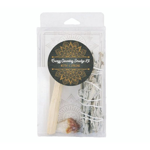 Energy Cleansing Smudge Kit w/ Citrine