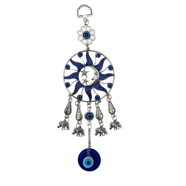 Evil Eye Celestial Sun Wall Hanging - East Meets West USA