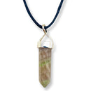 Fluorite Point Pendent Necklace