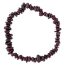 Garnet Crystal Chip Bracelet