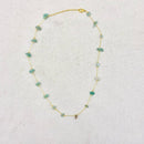 Gold Crystal Chip Necklace - East Meets West USA