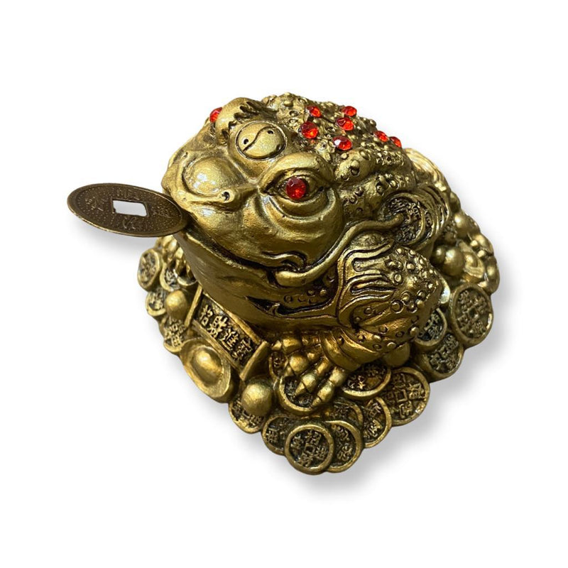 Gold Money Toad Figurine