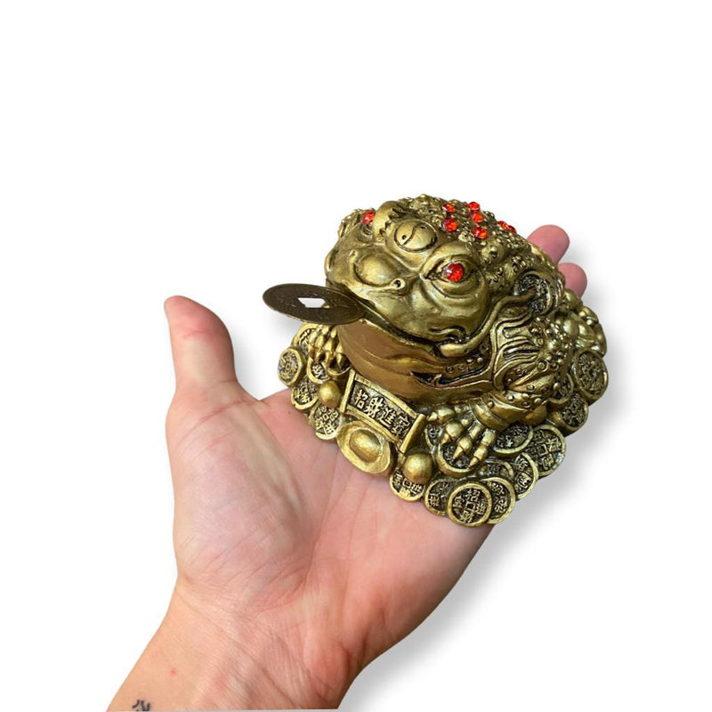 Gold Money Toad Figurine