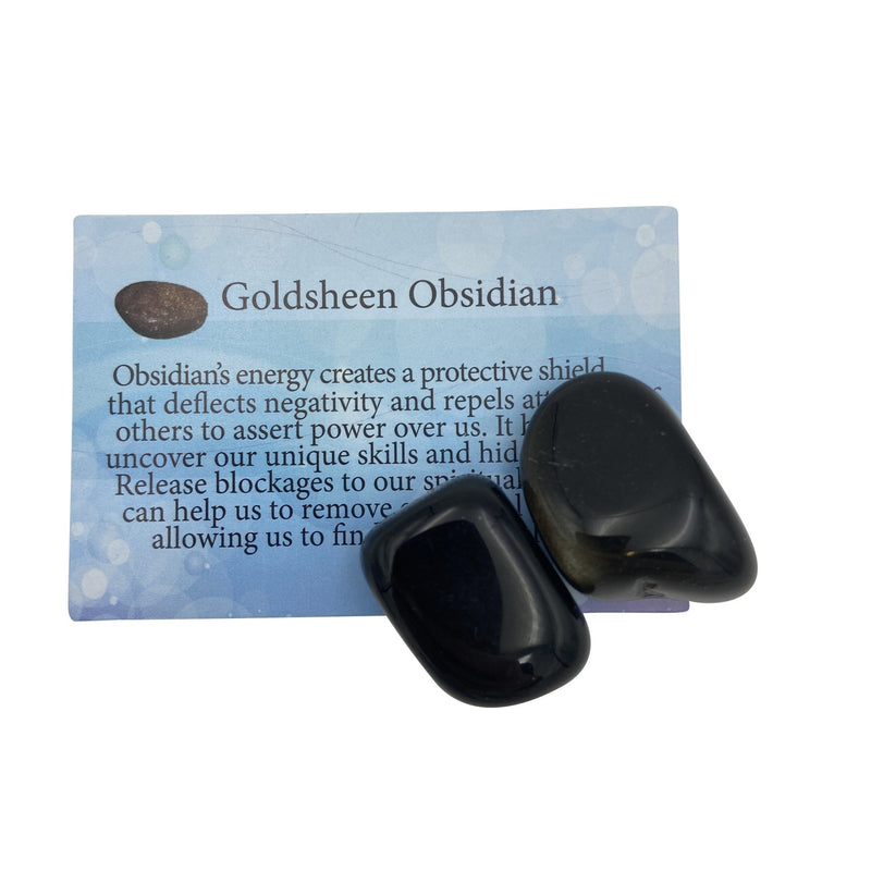 Goldsheen Obsidian Information Card