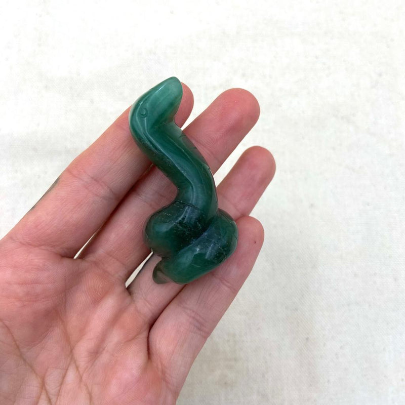 Green Aventurine Crystal Cobra - East Meets West USA