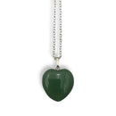 Green Aventurine Heart Pendant Necklace