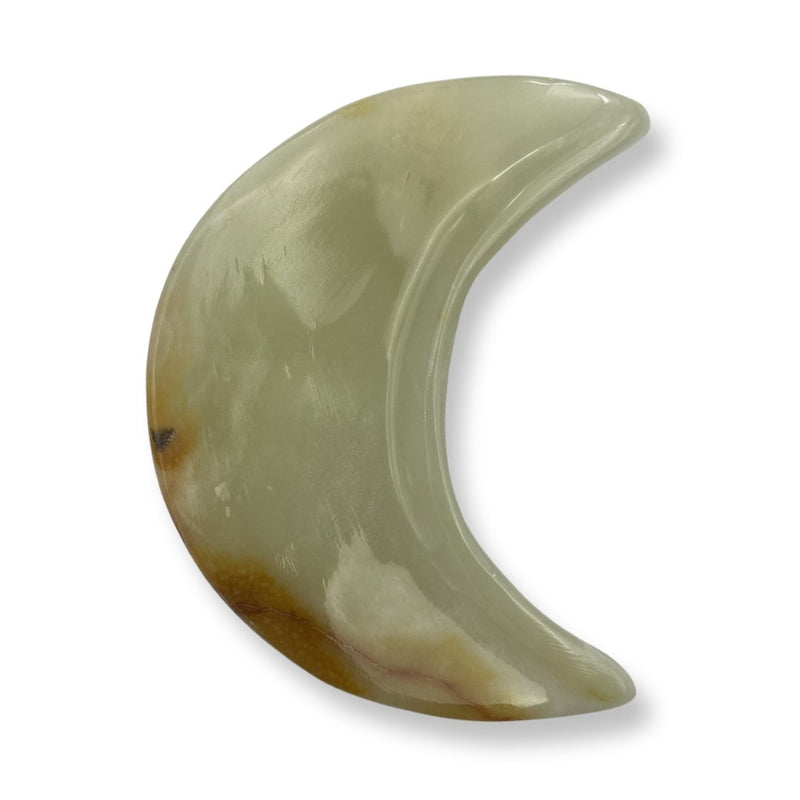 Green Onyx Crescent Moon Bowl