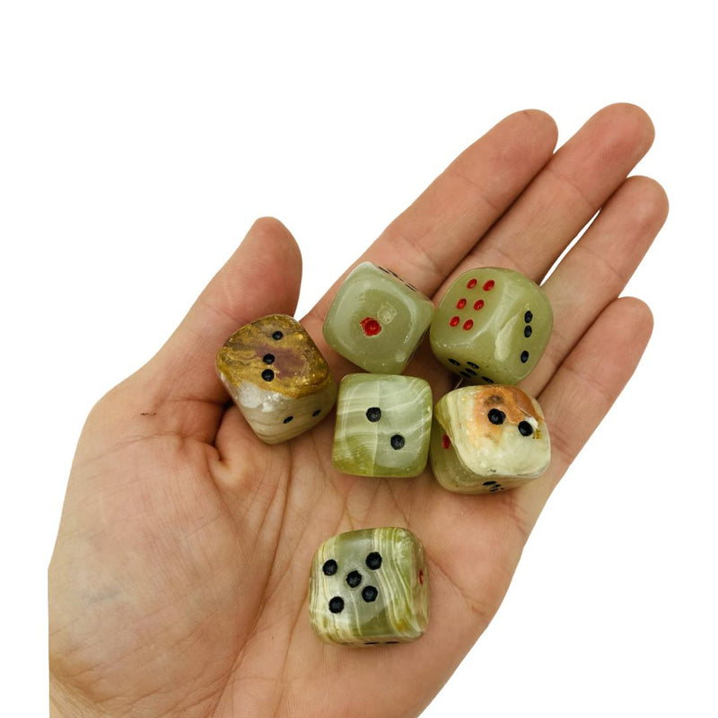 Green Onyx Dice - East Meets West USA