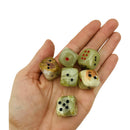 Green Onyx Dice - East Meets West USA