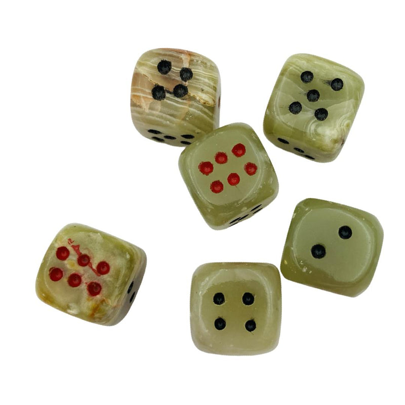 Green Onyx Dice - East Meets West USA