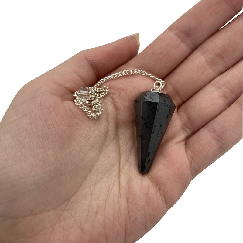 Hematite Crystal Pendulum