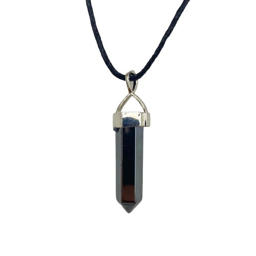 Hematite Point Pendent Necklace