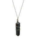 Hematite Wire Wrap Pendent Necklace