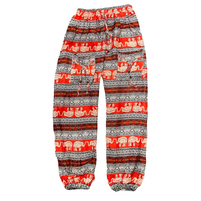 Indian Elephant Print Jogger Pants - East Meets West USA