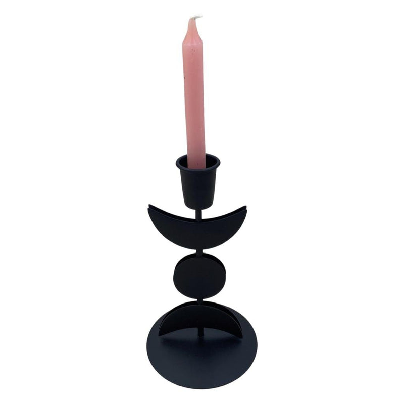 Iron Triple Moon Spell Candle Holder