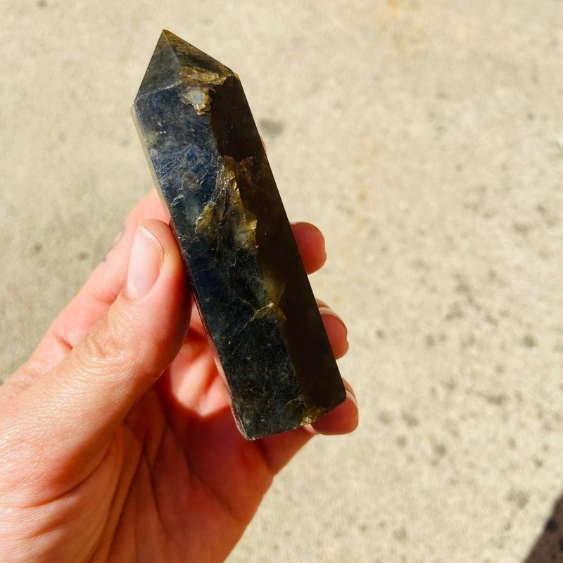 Labradorite Crystal Point for Transformation - East Meets West USA