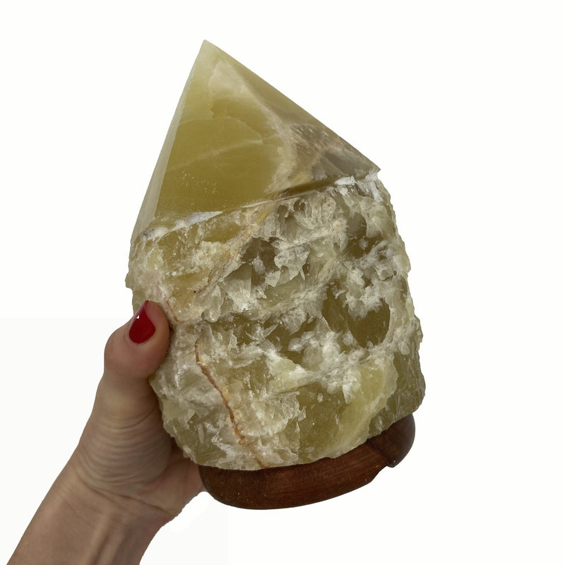 Lemon Calcite Lamp