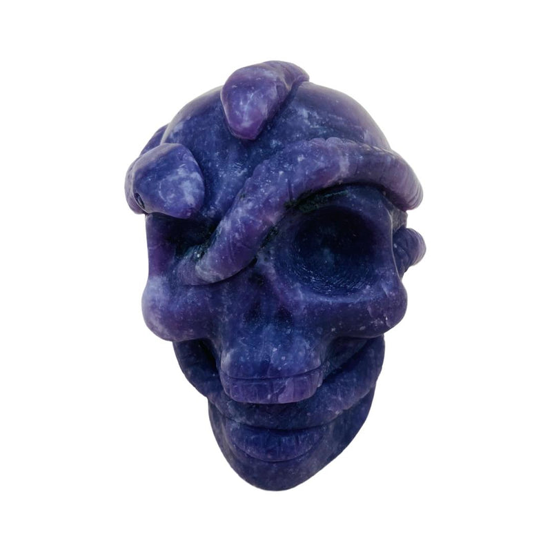 Lepidolite Skull w/ Snake - East Meets West USA