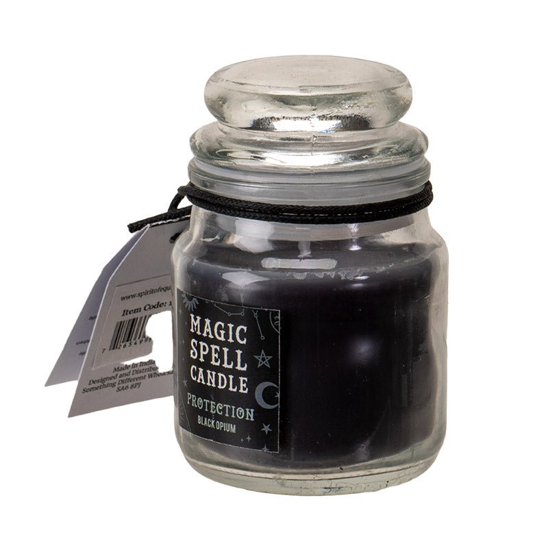 Magic Spell Black Opium Protection Jar Candle - East Meets West USA