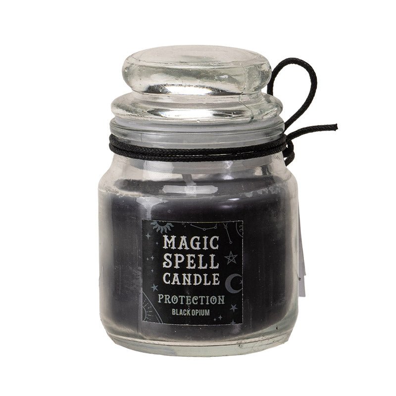 Magic Spell Black Opium Protection Jar Candle - East Meets West USA