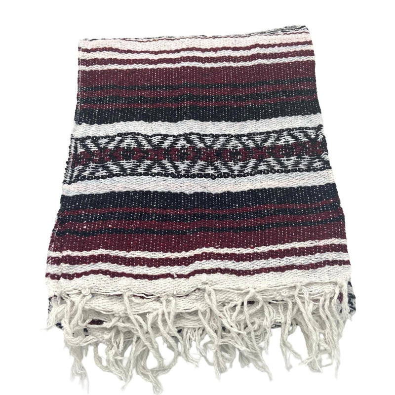 Maroon Baja Blanket - East Meets West USA