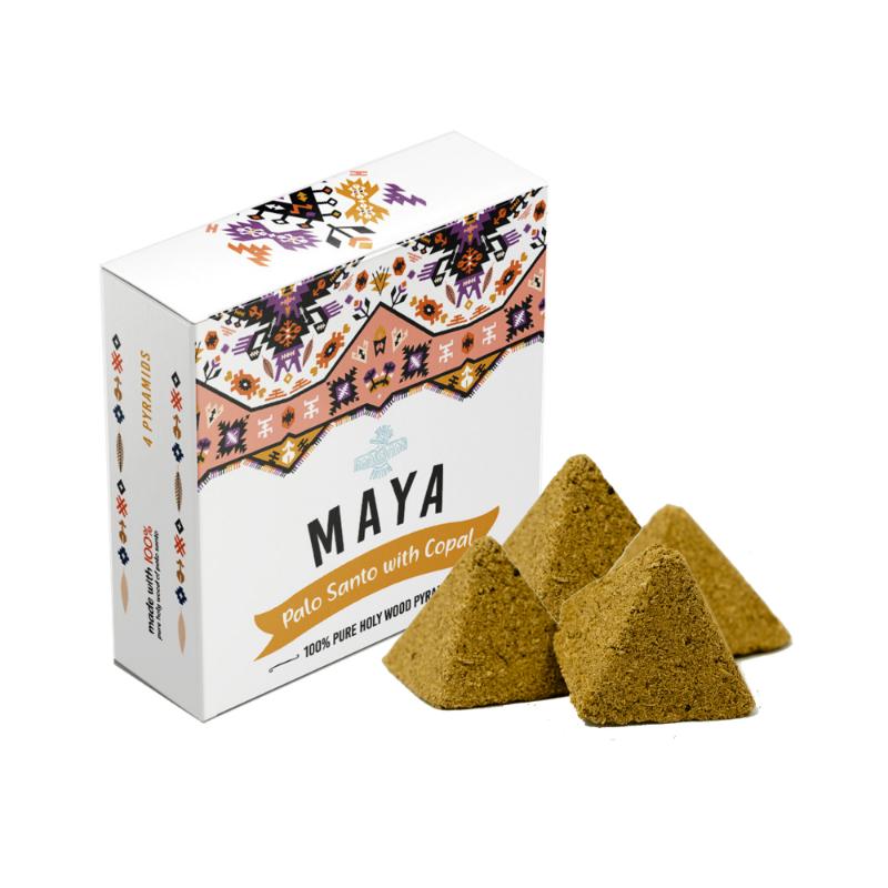 Maya Palo Santo w/ Copal Pyramid Incense Cones - East Meets West USA