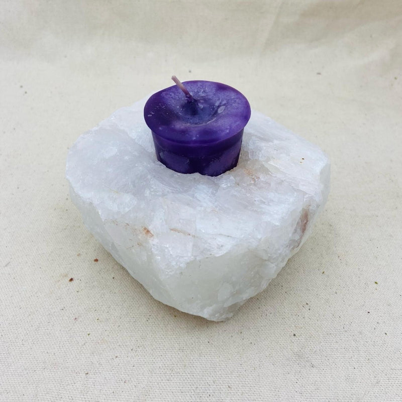 Milky Quartz Tealight Candle Holder