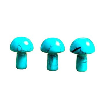 Mini Blue Howlite Mushroom - East Meets West USA