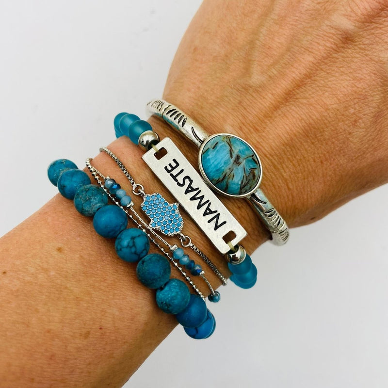 Namaste Bracelet Stack - East Meets West USA