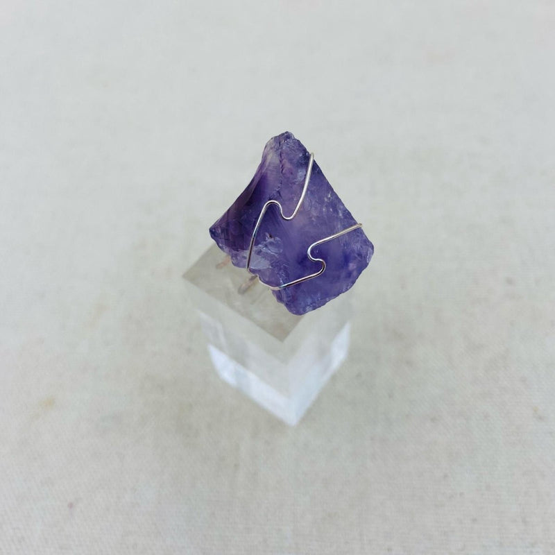 Natural Cut Amethyst Ring - East Meets West USA