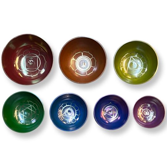 Nesting Chakra Singing Bowl Set