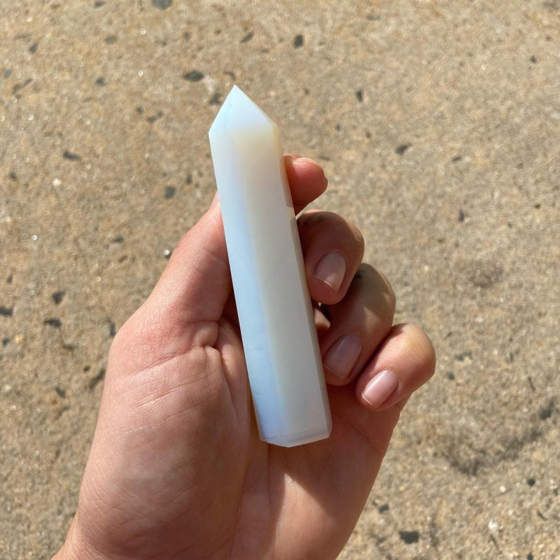 Opalite Crystal Point for Balanicng Energy - East Meets West USA