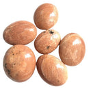 Peach Moonstone Palm Stone